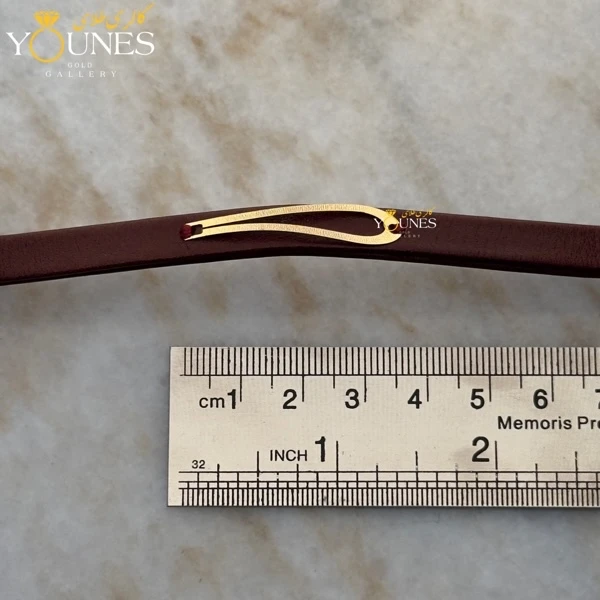 دستبند طلا زنانه چرم امگا